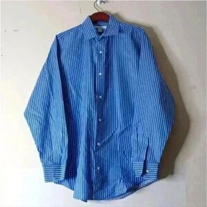 Banana Republic Blue Pinstripe Dress Shirt